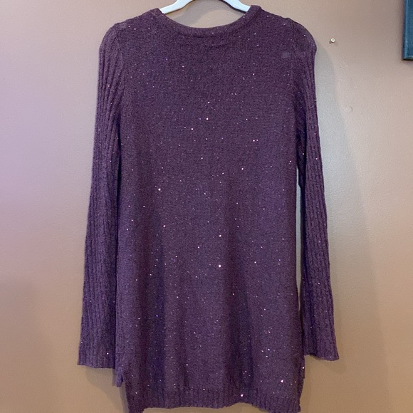 Apt. 9 ladies deep plum/burgundy sweater with sparkles. Size small. - Picture 2 of 10